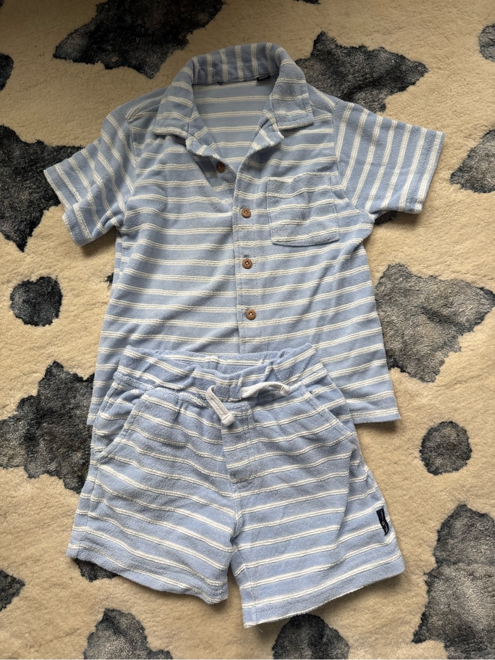 Ben Sherman Blue and White Stripe Set